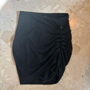 Guess Black Asymmetrical Pencil Skirt